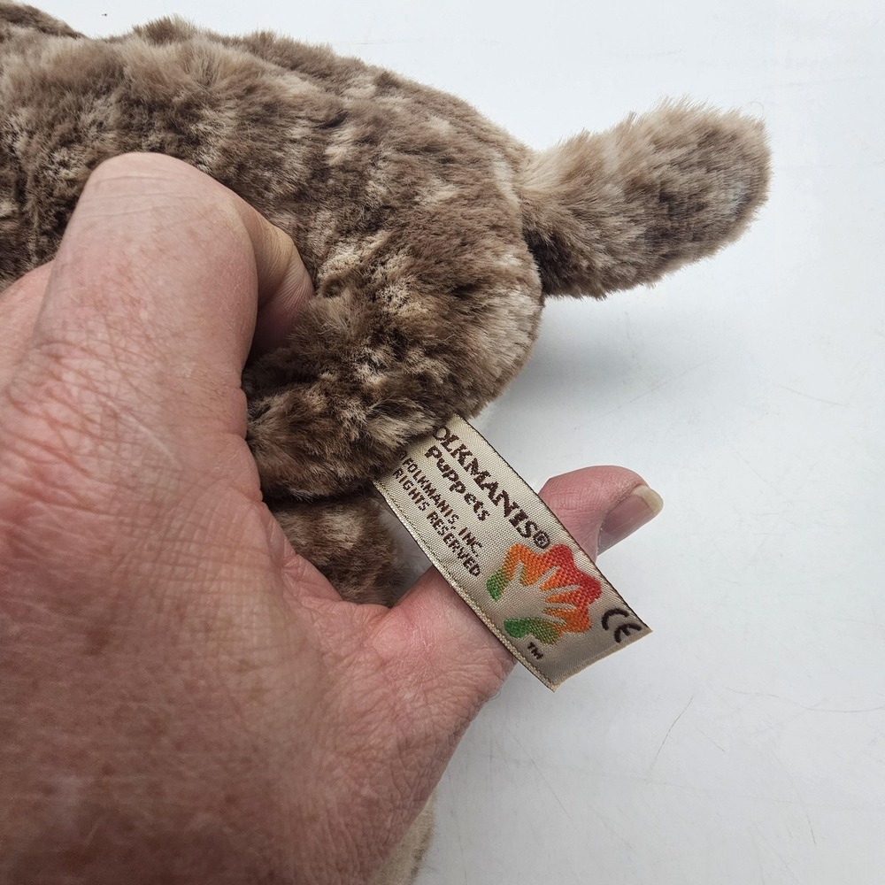 Folkmanis Bobcat Kitten Hand Puppet Plush Soft Toy Brown Lynx Cat 11"‎ Kids - Picture 8 of 12
